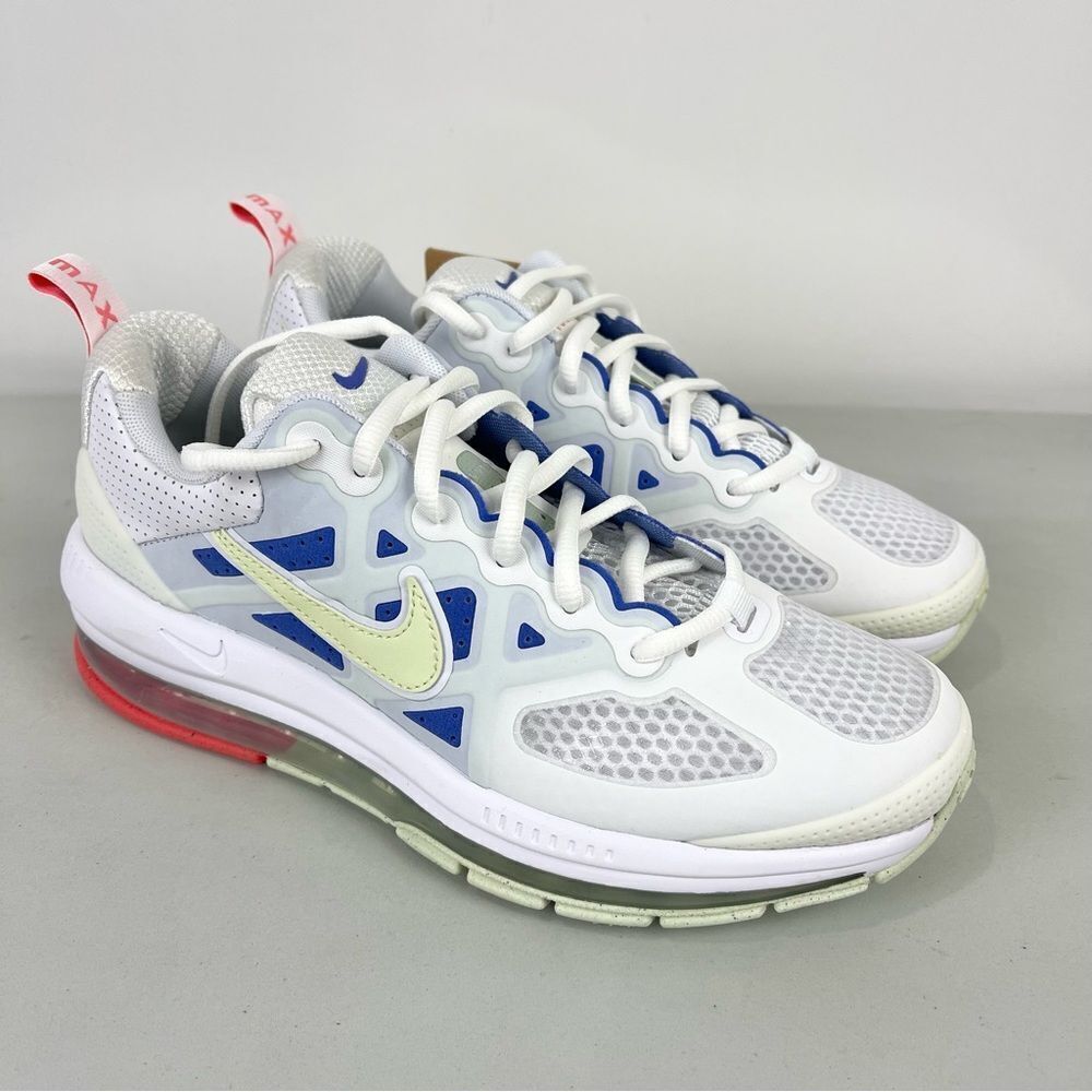 Nike Air Max Genome Sneakers White Blue DC4057-101 Women’s Size 8 NWT